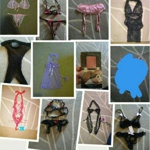 Huge All New Sexy Lingerie Variety Lot One Size SEE DESCRIPTION